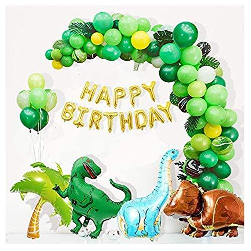 214pcs Dinosaur Birthday Balloon Garland Party Decorations for Jungle Birthday Party - Hibrides