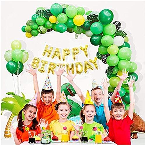 214pcs Dinosaur Birthday Balloon Garland Party Decorations for Jungle Birthday Party - Hibrides