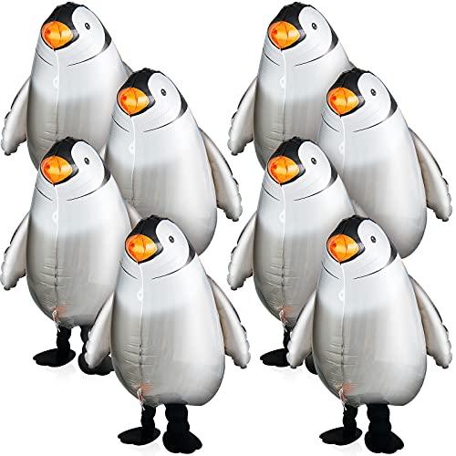9 Pieces Penguin Walking Balloons Animal Jumbo Balloon for Birthday Party - Hibrides
