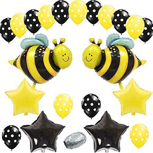 37Pcs Bumblebee Party Decorations Set Honey Bee Theme for Baby Shower Birthday Party - Hibrides