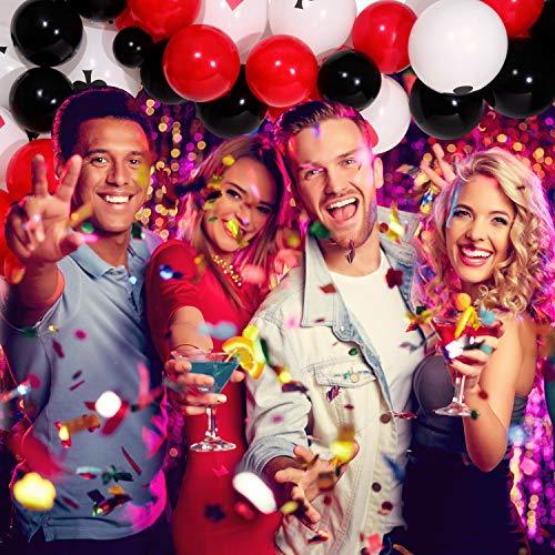 116 Pieces Casino Balloons Garland Arch Kit for Casino Theme Party - Hibrides