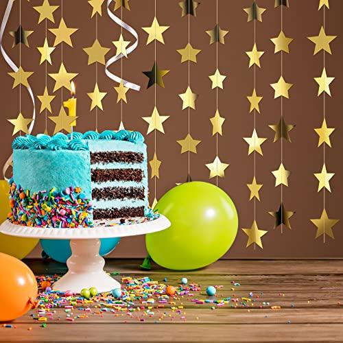 Glitter Star Paper Garland Banner Hanging Decoration for Graduation Wedding - Hibrides
