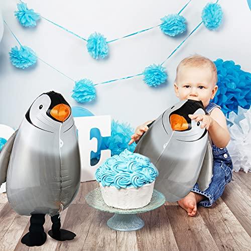 9 Pieces Penguin Walking Balloons Animal Jumbo Balloon for Birthday Party - Hibrides