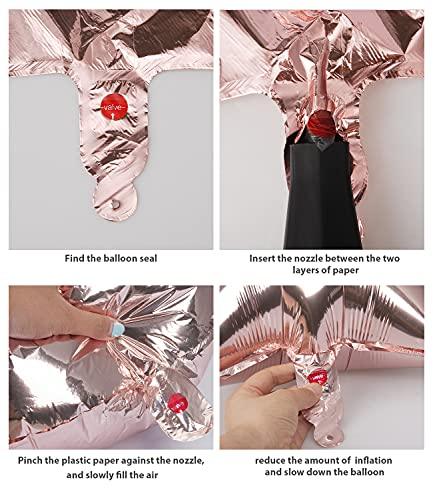 40 Inch Rose Gold Jumbo Number Balloons Birthday Party Decorations - Hibrides