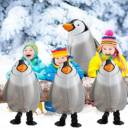 9 Pieces Penguin Walking Balloons Animal Jumbo Balloon for Birthday Party - Hibrides