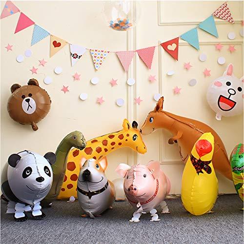 Walking Animal Balloons, 8Pcs Forest Animals Birthday Balloons Animal Theme Birthday Party Decorations - Hibrides