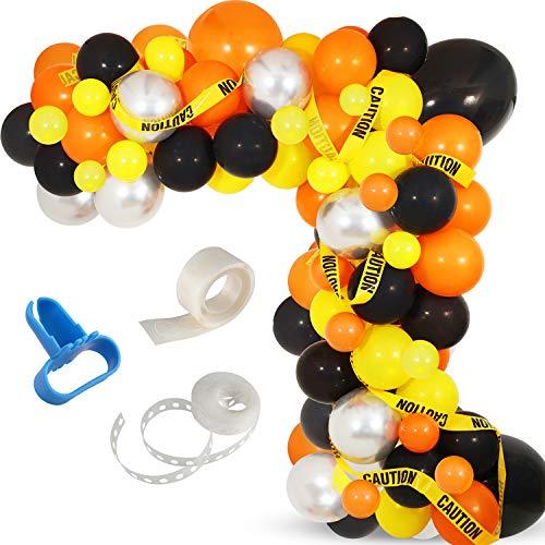 120 Pcs Construction Party Balloon Garland Kit for Birthday Party Decorations - Hibrides