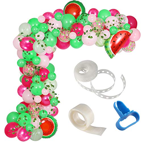 125 Pieces Watermelon Party Balloon Garland Kit for Birthday Decorations - Hibrides