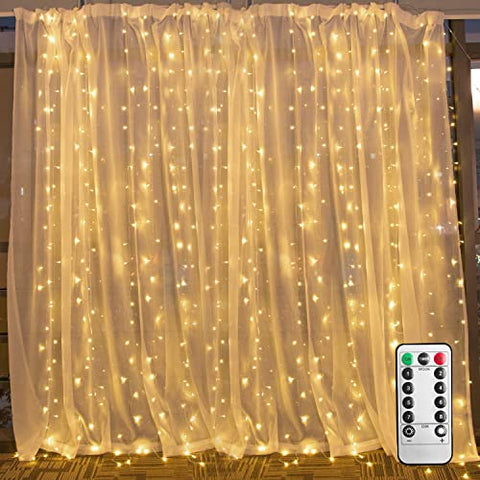 9.8 Feet Hanging Window Curtain Lights for Wedding Decorations and Party - Hibrides