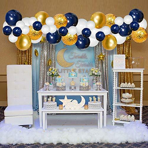 120pcs Navy Blue Balloons Garland Kit for Wedding and Birthday Decorations - Hibrides