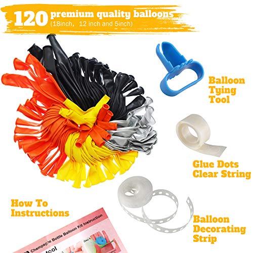 120 Pcs Construction Party Balloon Garland Kit for Birthday Party Decorations - Hibrides