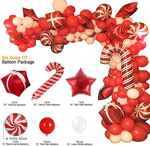 144pcs Christmas Balloon Garland Arch kit for Christmas Party Decorations - Hibrides