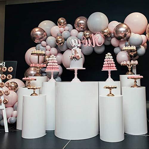 167 Pcs Pink and Gray Balloon Garland Arch Kit for Bridal Shower and Birthday - Hibrides