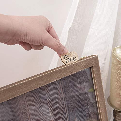 Personalized Wedding Guest Book Alternative for Rustic Wedding Decorations - Hibrides