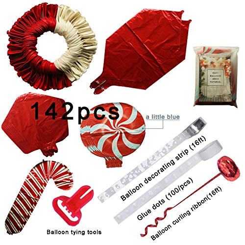 144pcs Christmas Balloon Garland Arch kit for Christmas Party Decorations - Hibrides