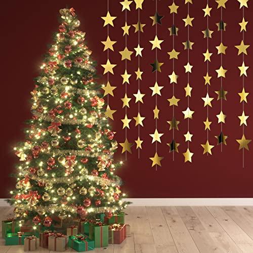 Glitter Star Paper Garland Banner Hanging Decoration for Graduation Wedding - Hibrides