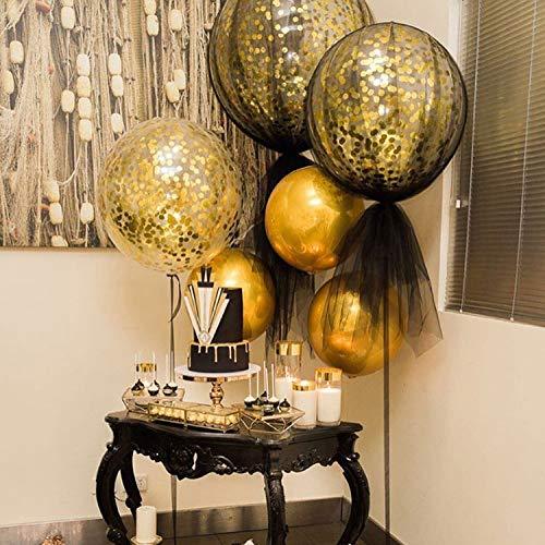 36 Inch Jumbo Confetti Balloons for Wedding and Birthday Decorations - Hibrides