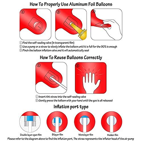 40 Inch Giant Jumbo Helium Foil Mylar Letter Balloons for Party Decorations - Hibrides