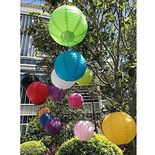 20Pcs Decorative White Hanging Paper Lanterns for Rustic Weddings - Hibrides