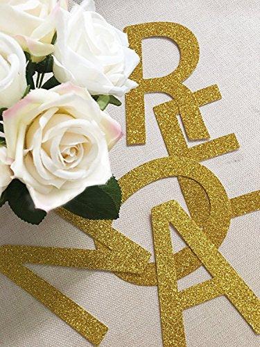 Gold Glitter 80 Years Loved Banner for 80th Birthday Decorations - Hibrides