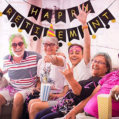 Happy Retirement Banner for Retirement Party Decorations Supplies - Hibrides