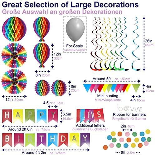 Premium Reusable Birthday Banner Decorations Happy Birthday Decorations for Women - Hibrides