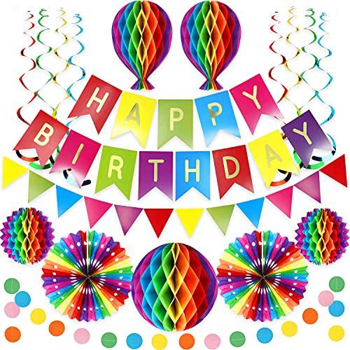 Premium Reusable Birthday Banner Decorations Happy Birthday Decorations for Women - Hibrides