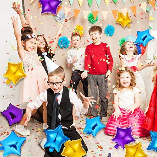 60 Pcs Star-shaped Balloons for Baby Shower Gender Reveal - Hibrides
