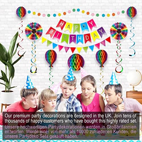 Premium Reusable Birthday Banner Decorations Happy Birthday Decorations for Women - Hibrides