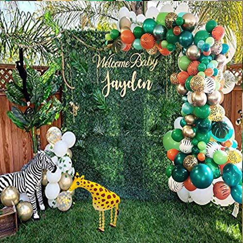 151pcs Jungle Safari Theme Party Balloon Garland Kit for Kids Birthday Party Baby Shower Decorations - Hibrides