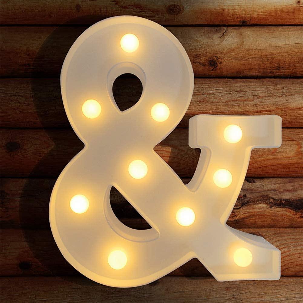 LED Light Up Letters Sign for Night Light, Alphabet Marquee Letters fo ...
