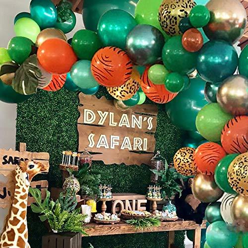 151pcs Jungle Safari Theme Party Balloon Garland Kit for Kids Birthday Party Baby Shower Decorations - Hibrides