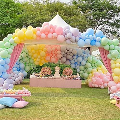 139pcs Unicorn Rainbow Macaroon Balloons Garland for Baby Shower Birthday - Hibrides