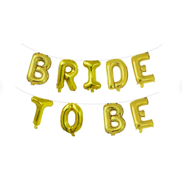 16inch Bridal Shower balloons, Bride to Be Balloons, Letter Balloons for Bachelorette Engagement Party - Hibrides