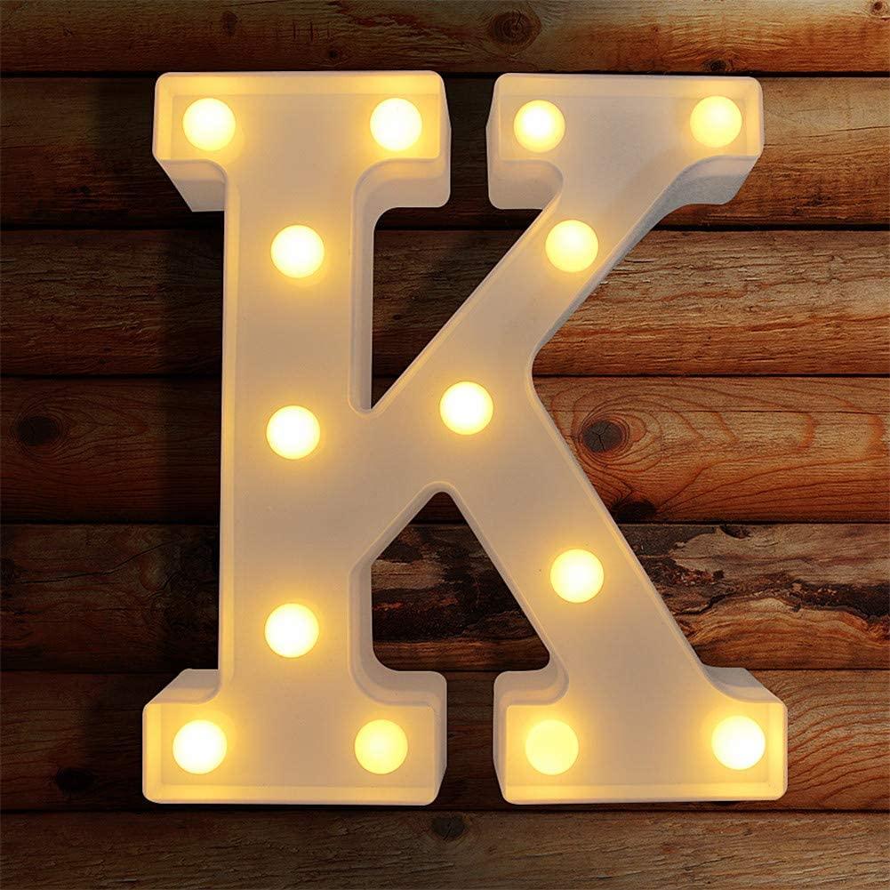 LED Light Up Letters Sign for Night Light, Alphabet Marquee Letters fo ...