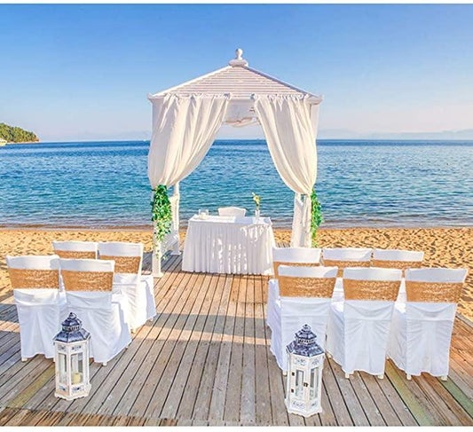 50pcs Stretch Sequin Wedding Chair Sashes Chair Bands - Hibrides