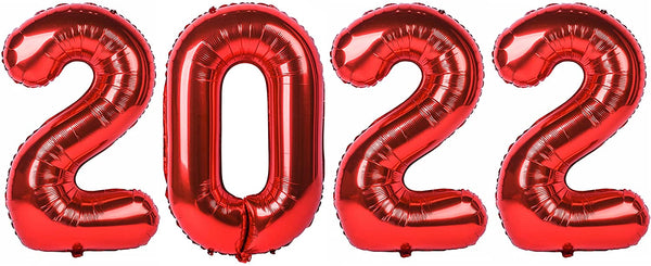 40 Inch Red Large Numbers Jumbo Balloons for Birthday Party Decorations - Hibrides