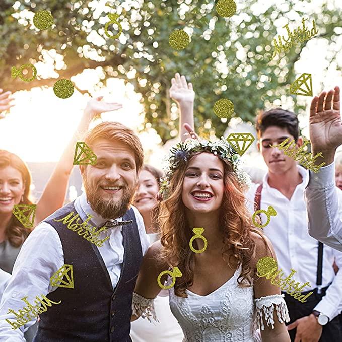 100pcs Random Wedding Glitter Confetti for Wedding Table Decorations - Hibrides