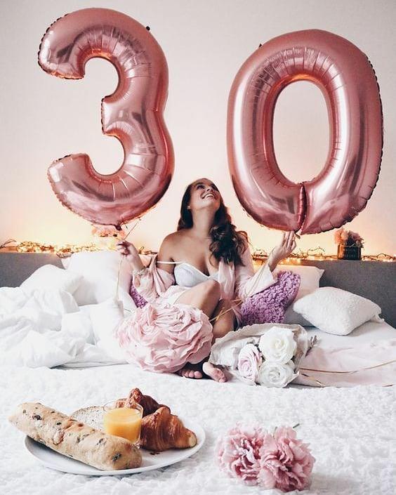 40 Inch Rose Gold Jumbo Number Balloons Birthday Party Decorations - Hibrides