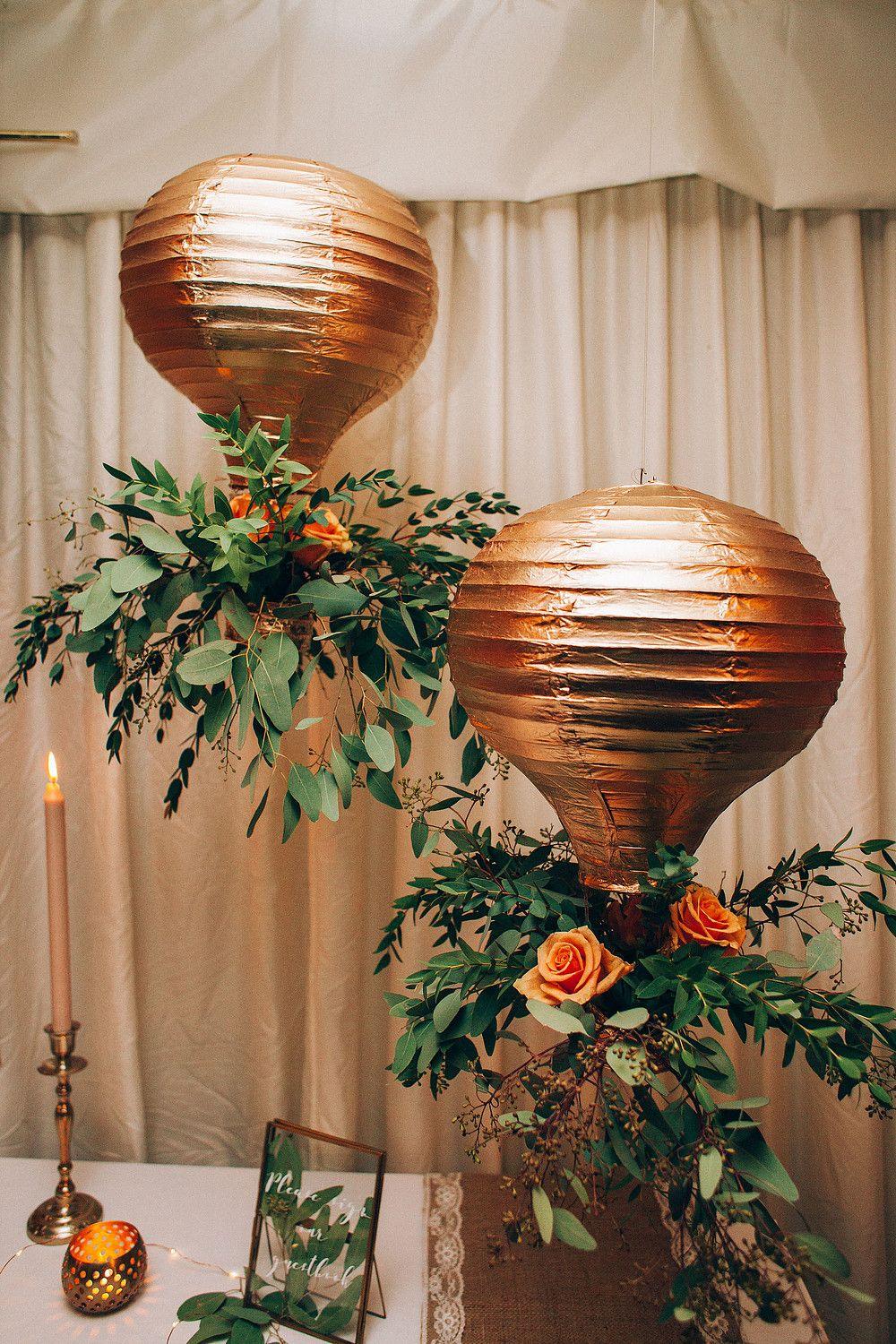 6pcs Hanging Hot Air Balloon Paper Lanterns for Birthday Wedding Decoration - Hibrides