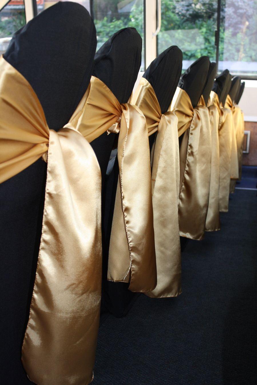 10pcs Satin Chair Cover Bow Sash Wedding Party Banquet Reception - Hibrides