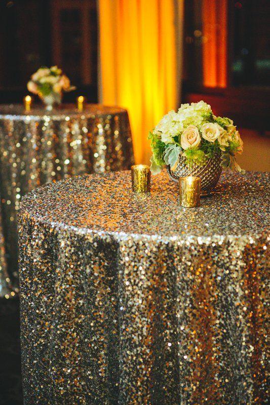 Square Sequin Table Runners for Vintage Wedding Decorations - Hibrides