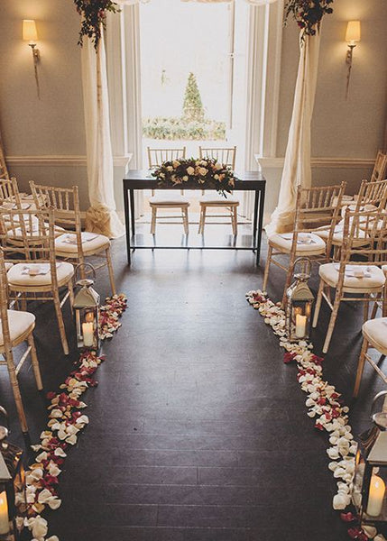 7000 Pieces Rose Petals Artificial Flower Silk Petals for Wedding Aisle Decor - Hibrides