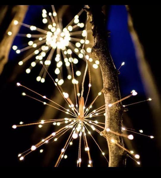 4pcs Firework Lights LED Hanging Starburst Lights for Outdoor Wedding - Hibrides