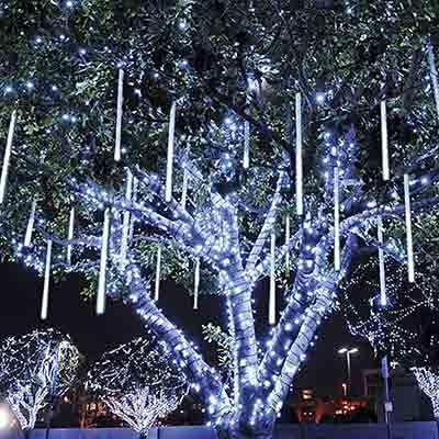 2pcs LED Meteor Shower Rain Lights for Wedding New Year Party Tree Decoration - Hibrides